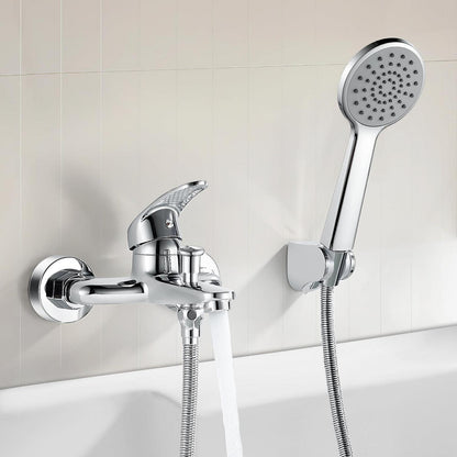 Badewannenarmatur mit Handbrause Chrom – Einfache Installation
