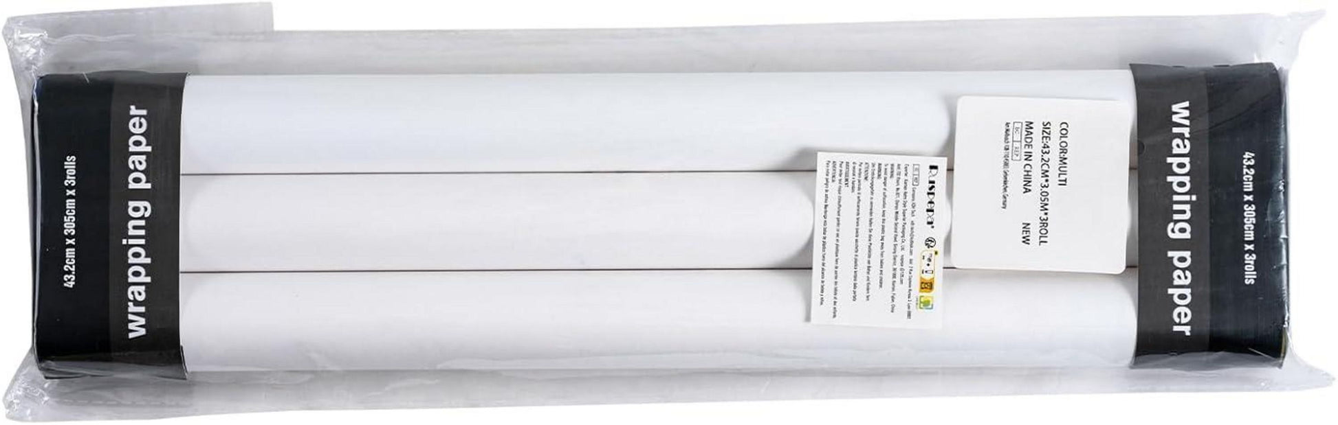 Weihnachtsgeschenkpapier Mini-Rolle 3 Rollen 43,2 cm x 3 m - Rosa