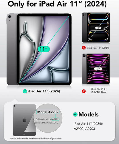 Magnetische Schutzfolie für iPad Air 11 Zoll 2024, Paper