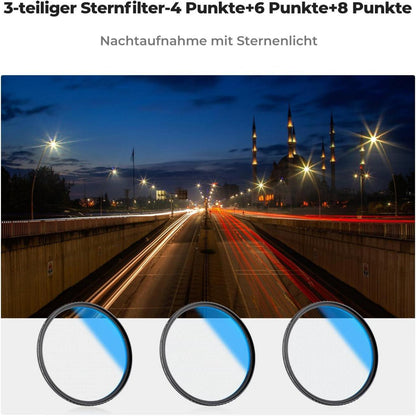 49mm Sternfilter Set 4P 6P 8P für Sternenlichteffekte