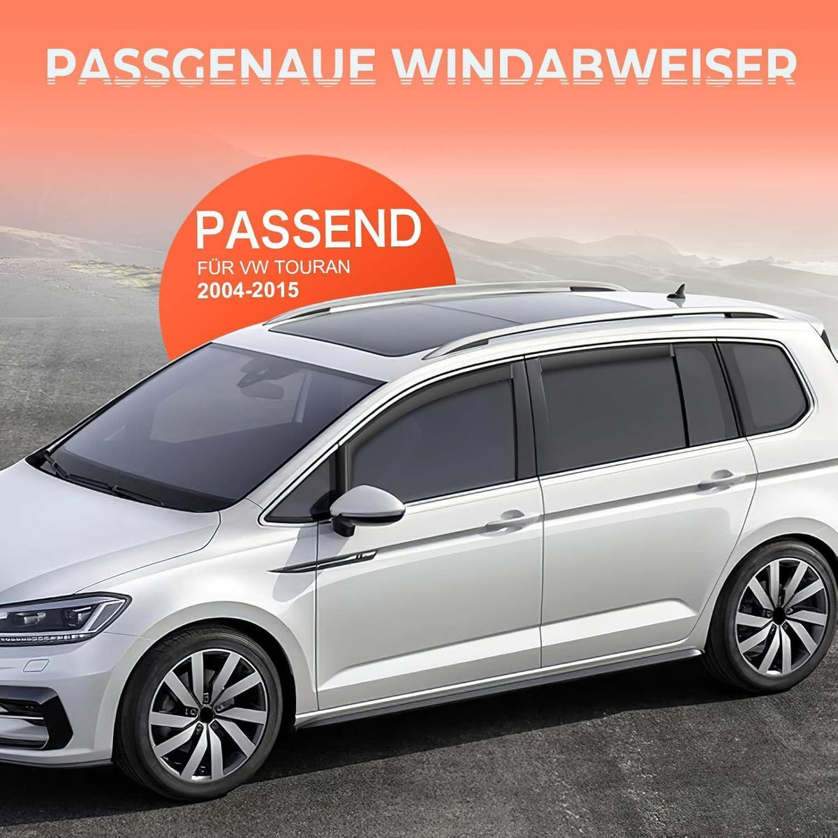 Windabweiser für VW Touran 2004-2015 – 4 Stück