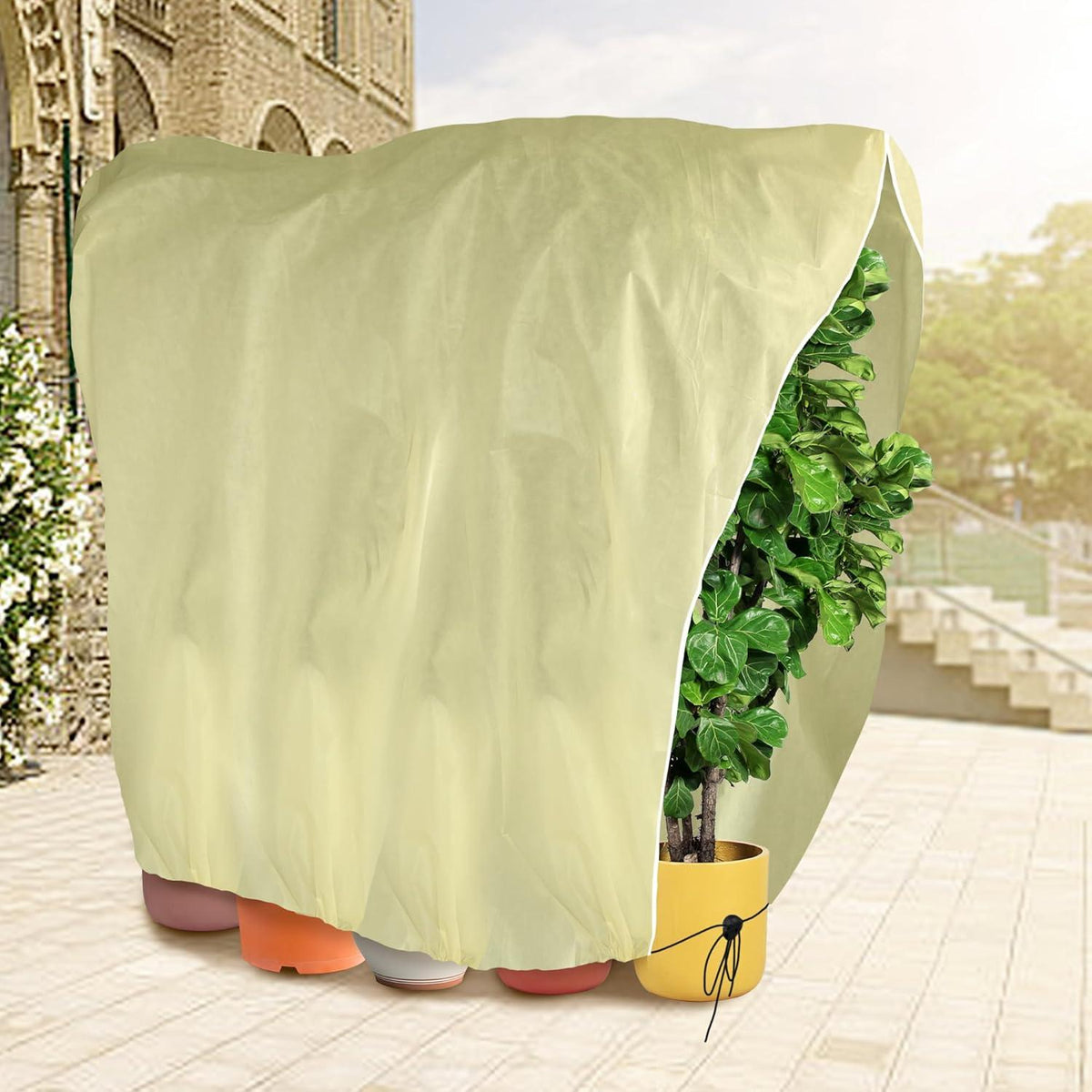 2er Pack Winter Pflanzenabdeckungen 1.6x1.8m Frostschutzhaube