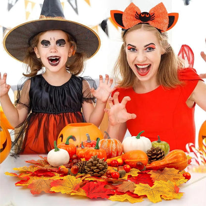 238tlg. Herbst Kürbis Deko Set für Thanksgiving und Halloween