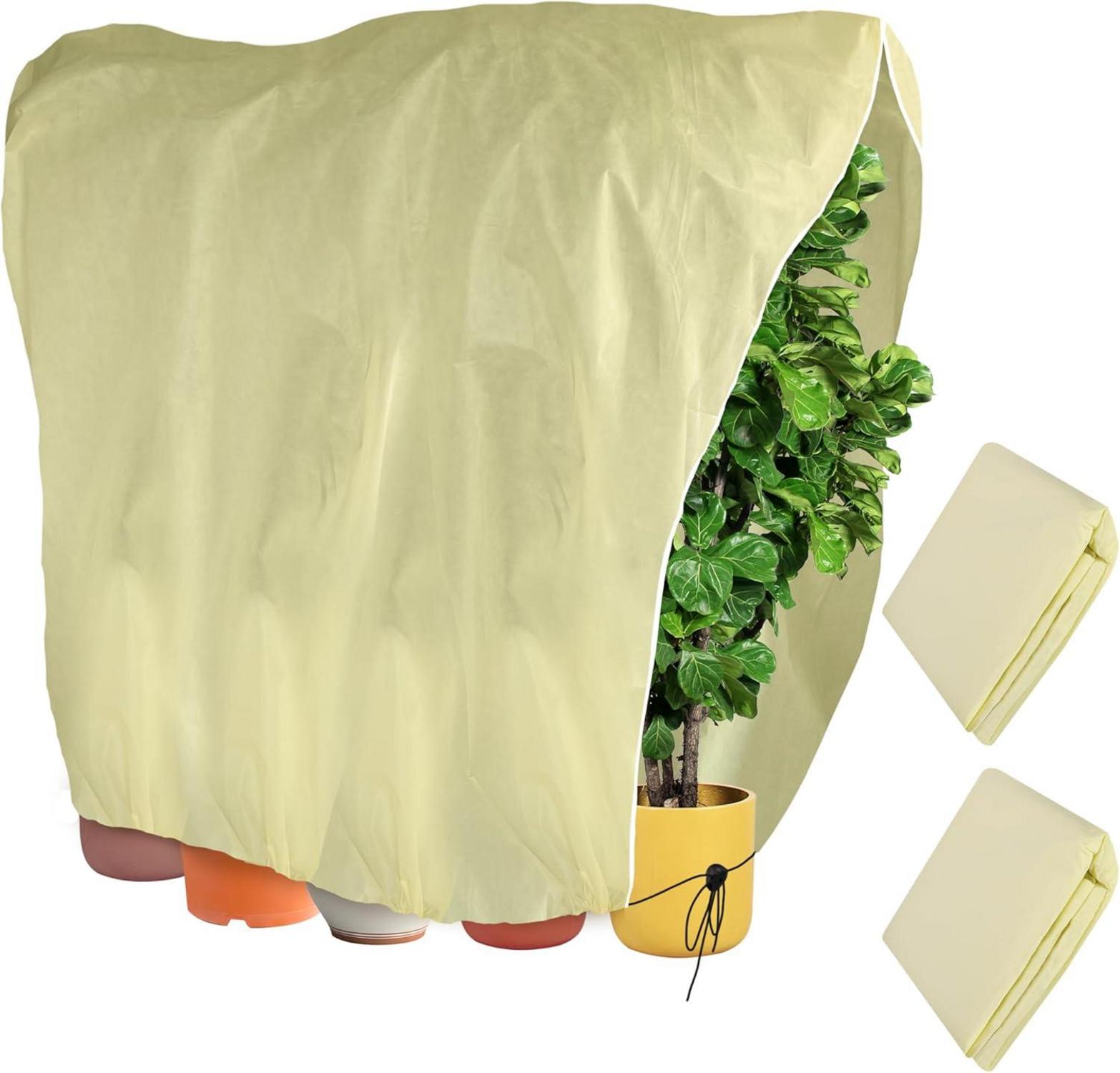2er Set Große Winter Pflanzenabdeckungen Frostschutzhaube 2x2.4m