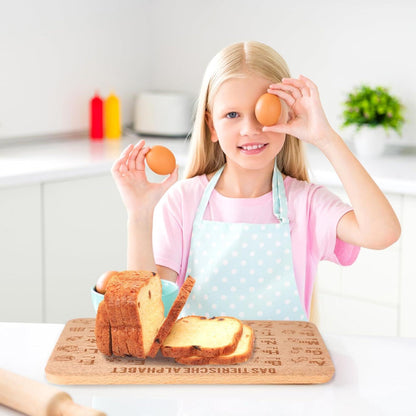 Frühstücksbrett ABC Schulanfang Deko Lernen Kinder Holz