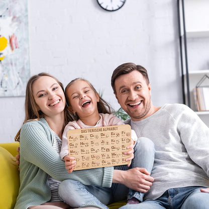 Frühstücksbrett ABC Einschulung Lernen Schulanfang Deko Jungen Mädchen