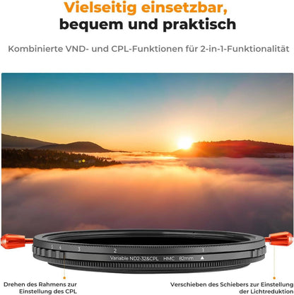 K&F Concept Nano-K Serie 40,5mm ND & CPL 2-in-1 Filter