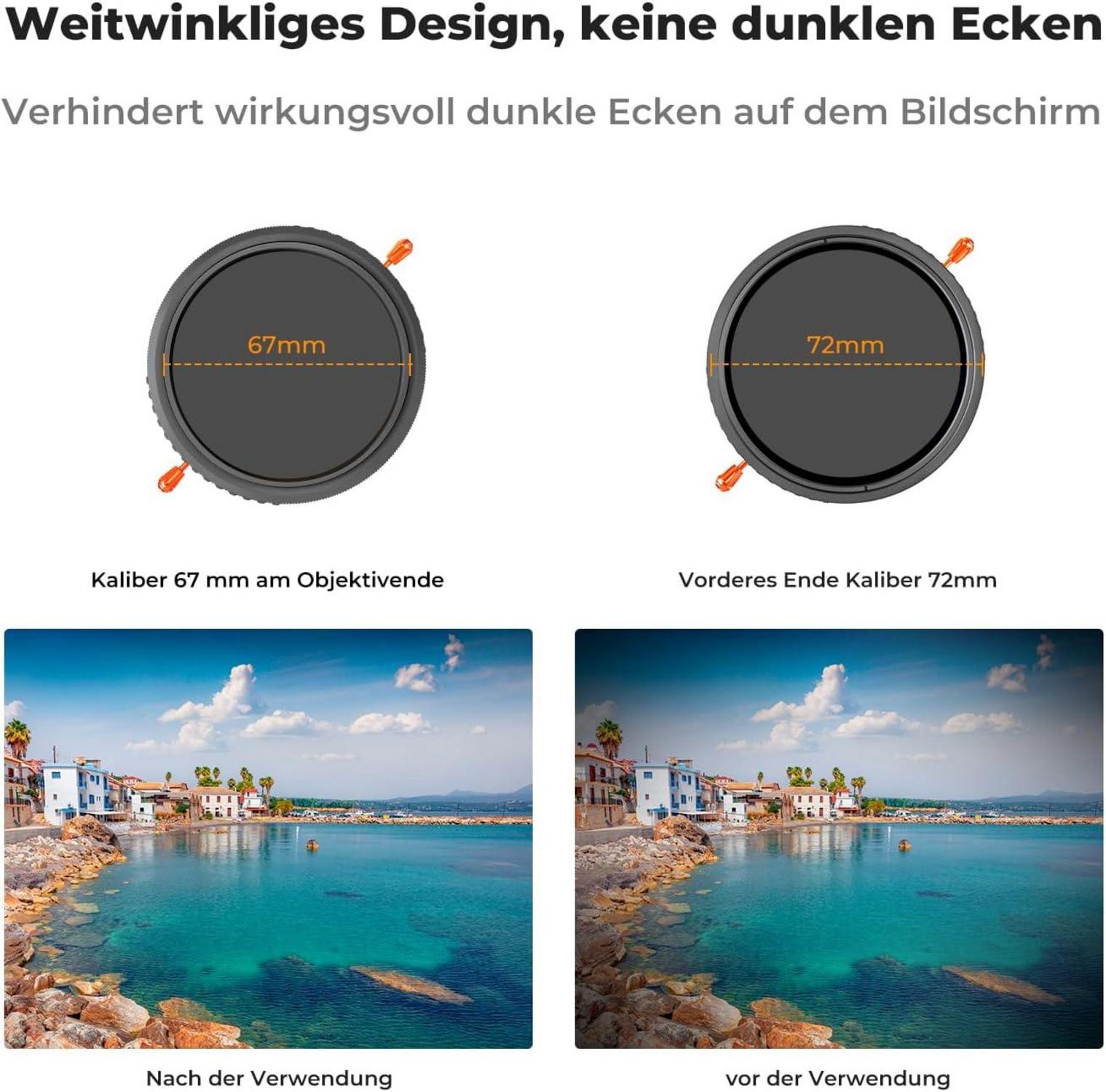 46mm ND & CPL Filter 2-in-1 multifunktional Nano-K Serie