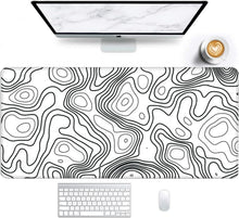 Gaming Mauspad XXL 900x400mm Weiß Vernähte Kanten
