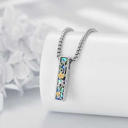 Urnen-Halskette Kolibri aus Sterling Silber für Asche
