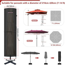 Sonnenschirm Schutzhülle 3m/4m – Wasserdicht & Windfest