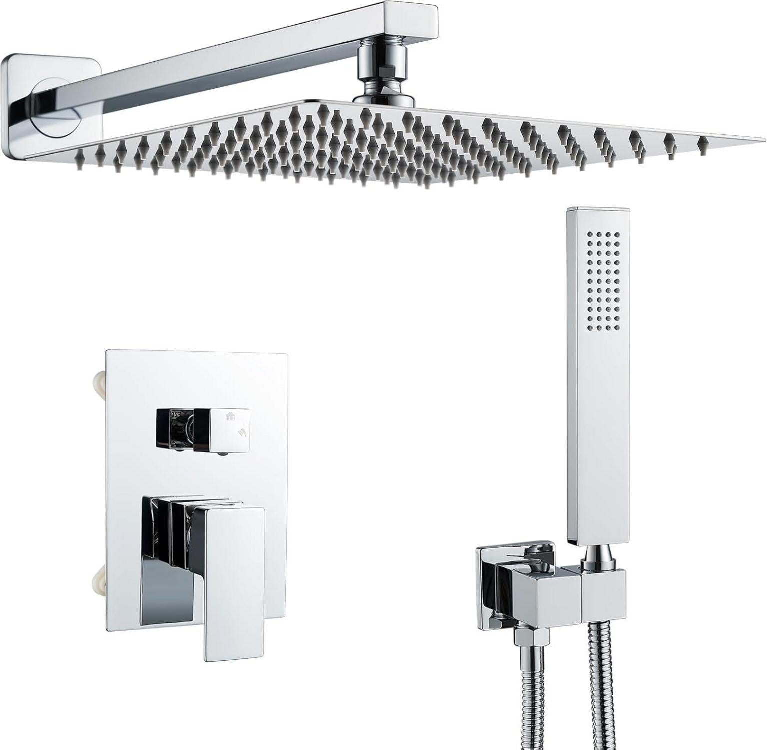 Moderne Namuoto Unterputz Regendusche Duschset Chrom