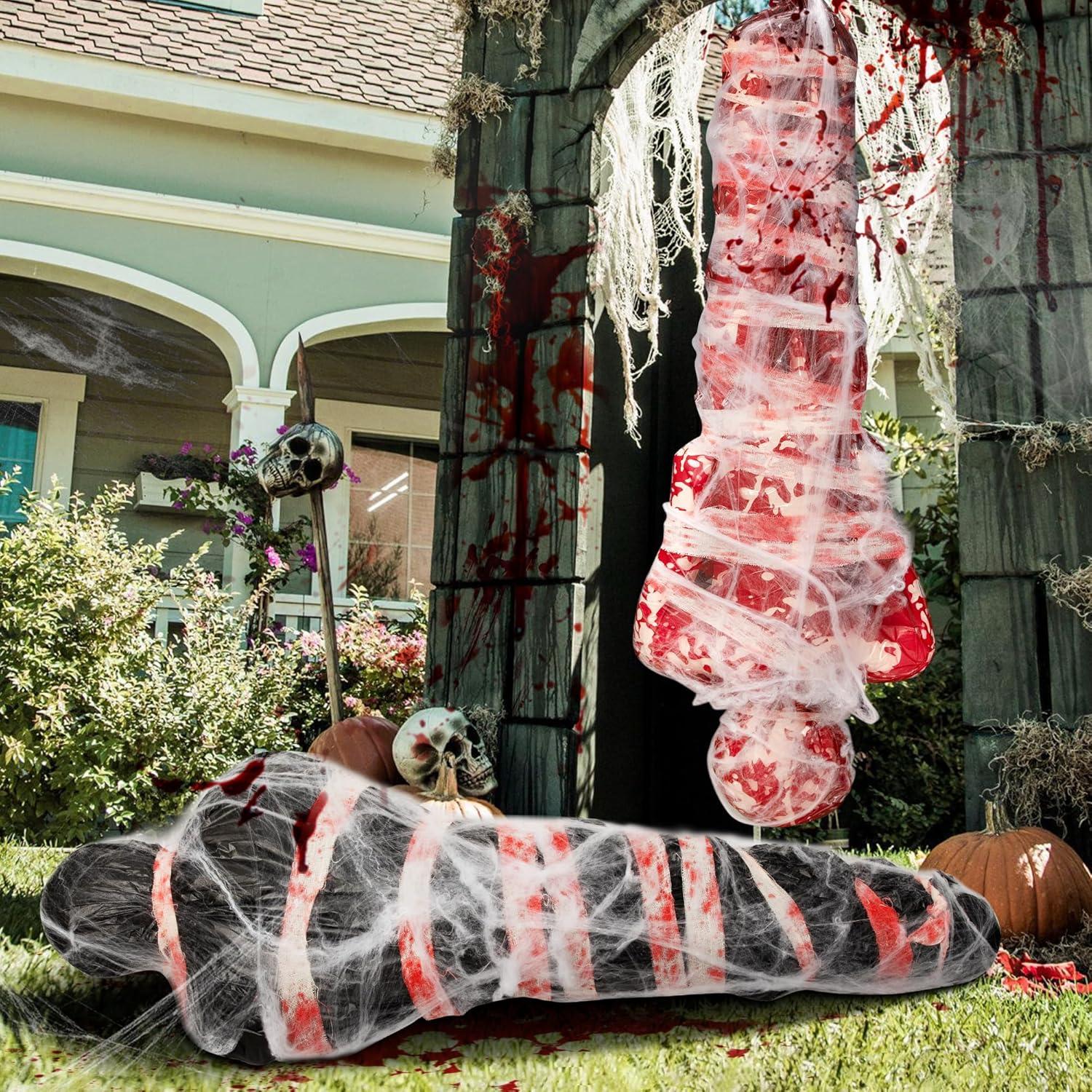Halloween Dekoration Requisiten Leichensack Set Opfer Spukhaus