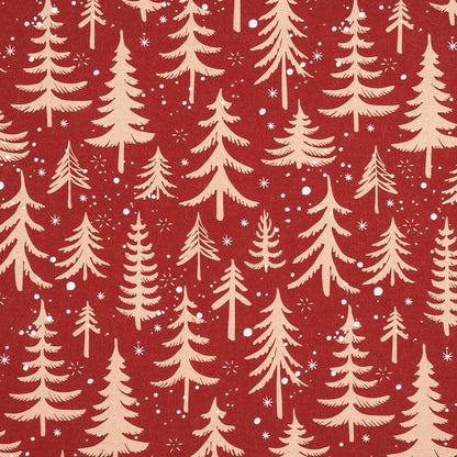 Weihnachtsgeschenkpapier Rolle mit rotem Weihnachtsbaum Design