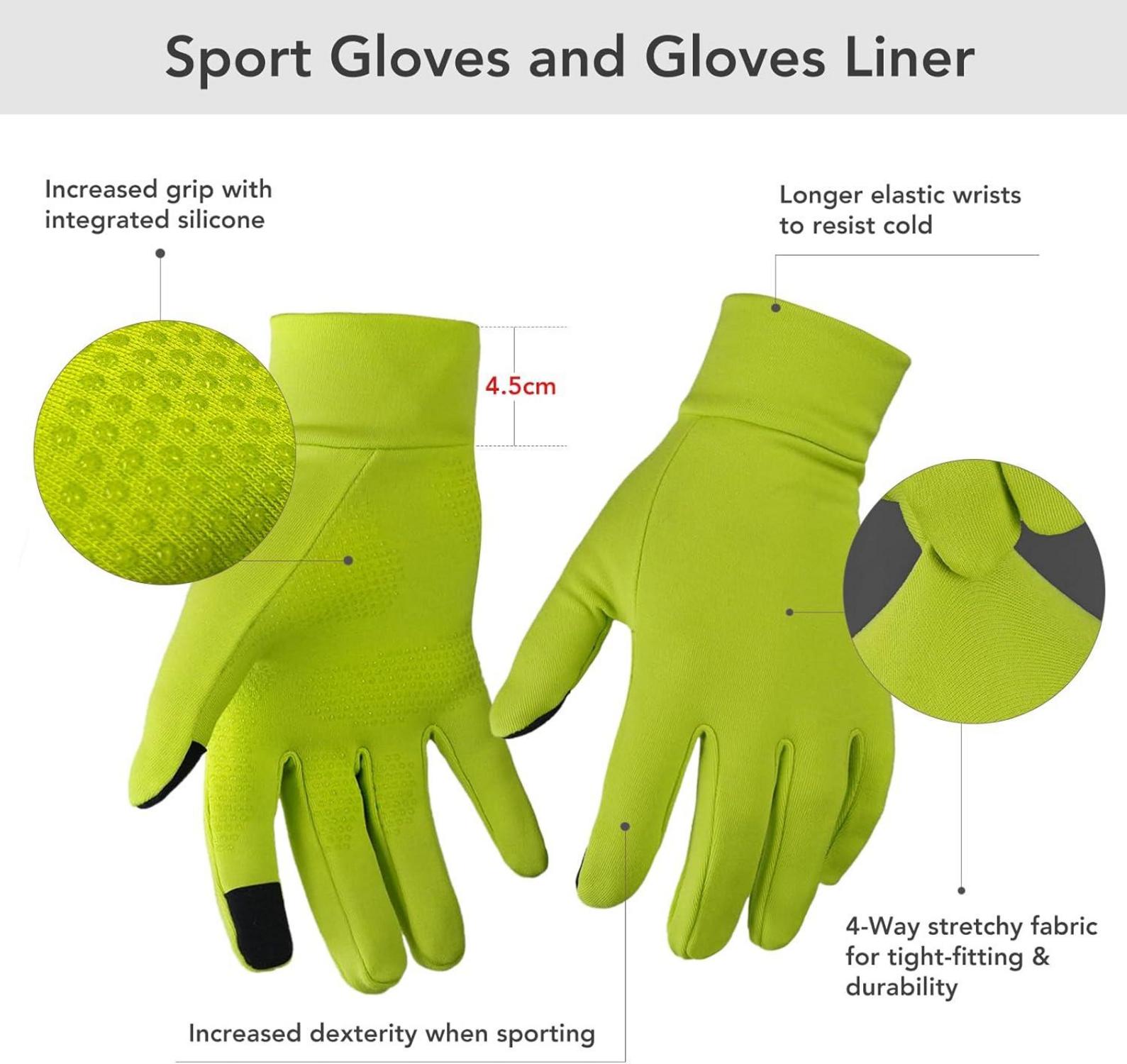 Touchscreen Laufhandschuhe Warme Winddichte Handschuhe Anti-Rutsch