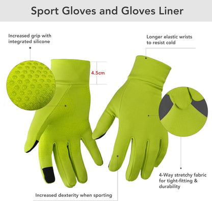 Touchscreen Handschuhe Winddicht Anti-Rutsch Outdoor Laufhandschuhe