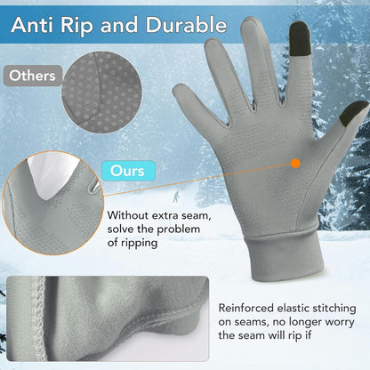 Unigear Touchscreen Winterhandschuhe Anti-Rutsch Warme Laufhandschuhe