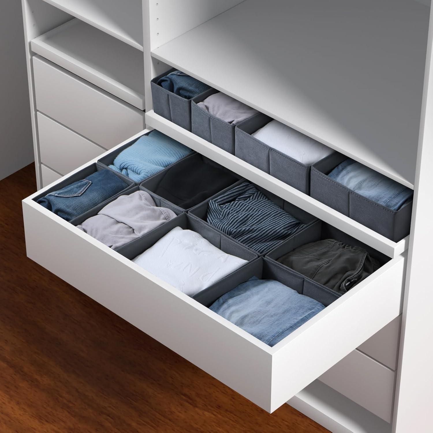 Schubladen Organizer Set 8-teilig für Kleidung & Babykleidung
