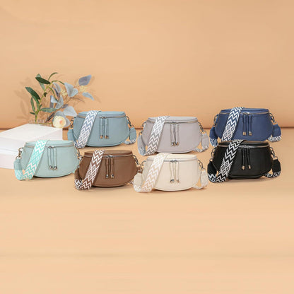Hellgrüne Damen Bauchtasche Crossbody Bag aus vegan