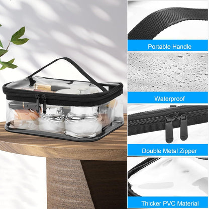 Transparente Kulturtasche Set 3 Make-up-Taschen wasserdicht