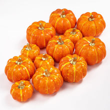 Künstliche Mini Kürbisse Herbst Deko Halloween Thanksgiving 12 Stück