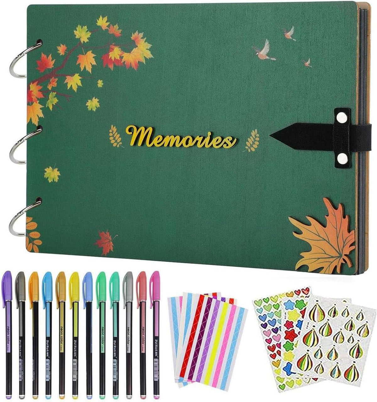 Fotoalbum Scrapbook Schwarze Seiten Reise DIY Geschenk