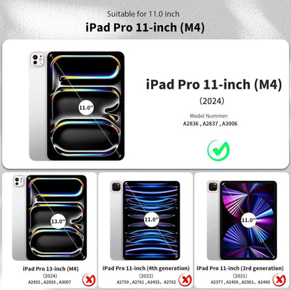 iPad Pro 11 Zoll M4 Hülle Ultra Dünn Pfauenblau