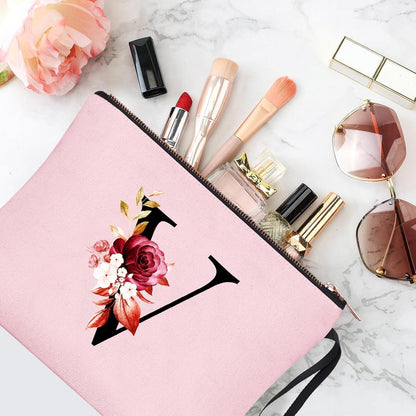Personalisierte Kosmetiktasche mit Initialen, Pink