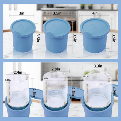 Eiswürfel Silikonform für Stanley Cup 3er Set mit