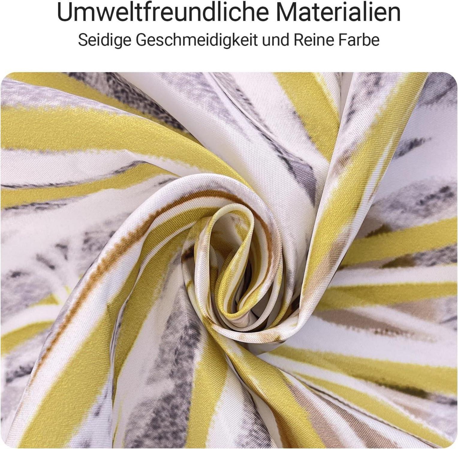 Duschvorhang Polyester Löwenzahn Muster wasserabweisend 240x200 cm