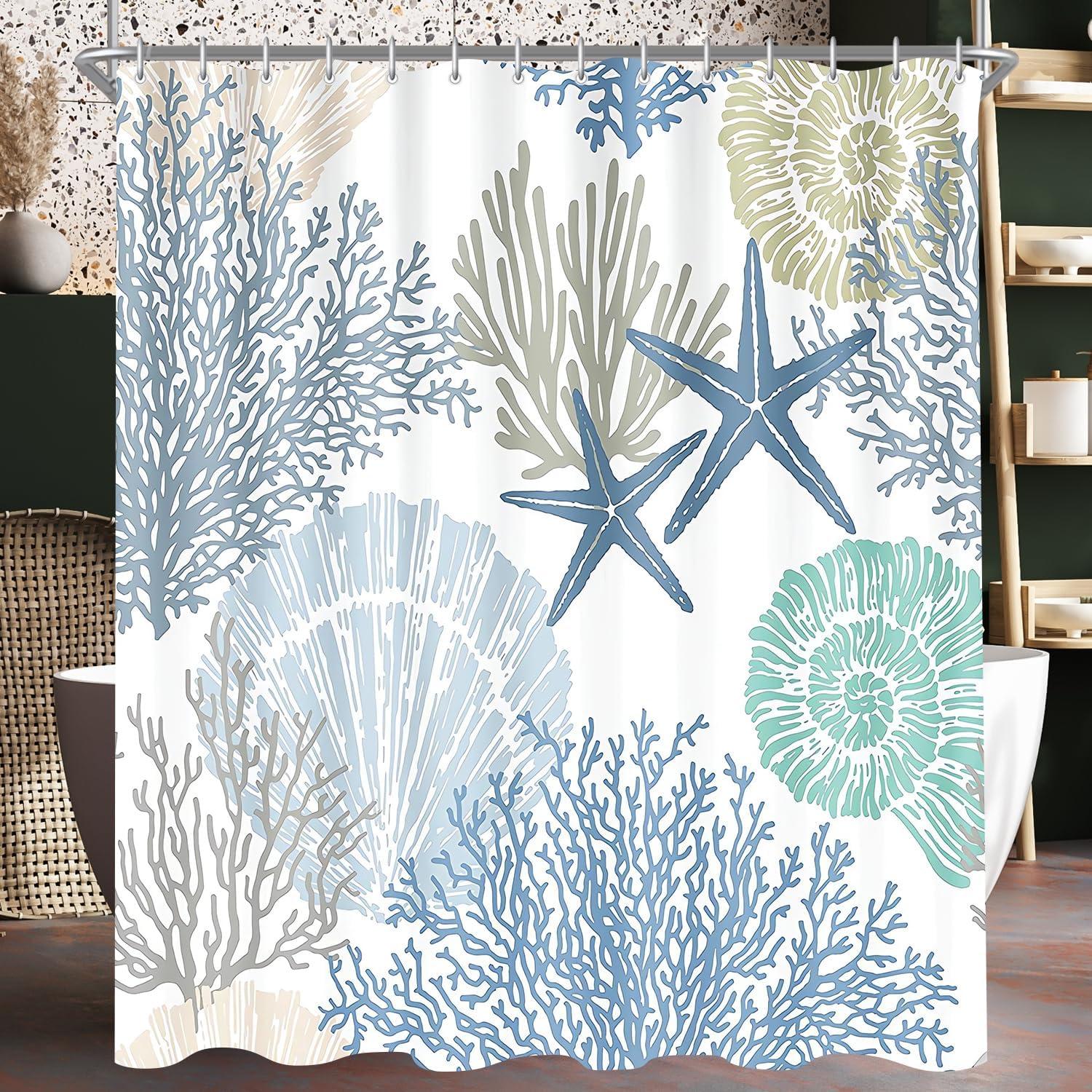 Duschvorhang Unterwasseralgen Antischimmel Textil 220x200cm