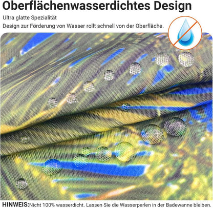 Duschvorhang Strandmuster 240x200cm Wasserabweisend