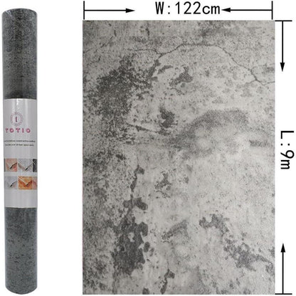 122CMx9M Hellgraue Betonoptik Selbstklebende Tapete