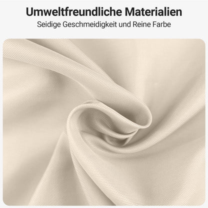 Duschvorhang 180x150 cm Beige Antischimmel Textil
