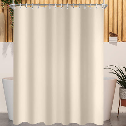 Duschvorhang Beige Antischimmel Wasserabweisend 240x160cm