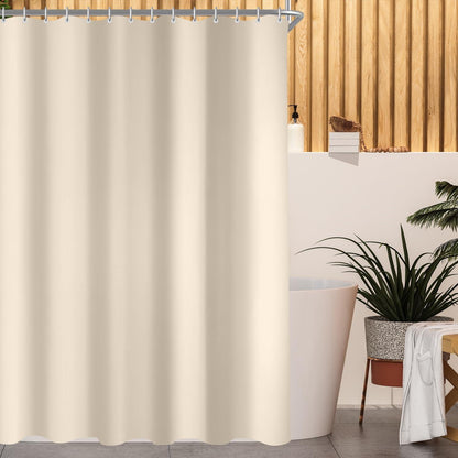 Duschvorhang 120x160 cm Beige Antischimmel Polyester