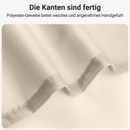 Duschvorhang 120x160 cm Beige Antischimmel Polyester