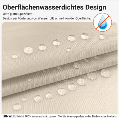 Duschvorhang 120x160 cm Beige Antischimmel Polyester