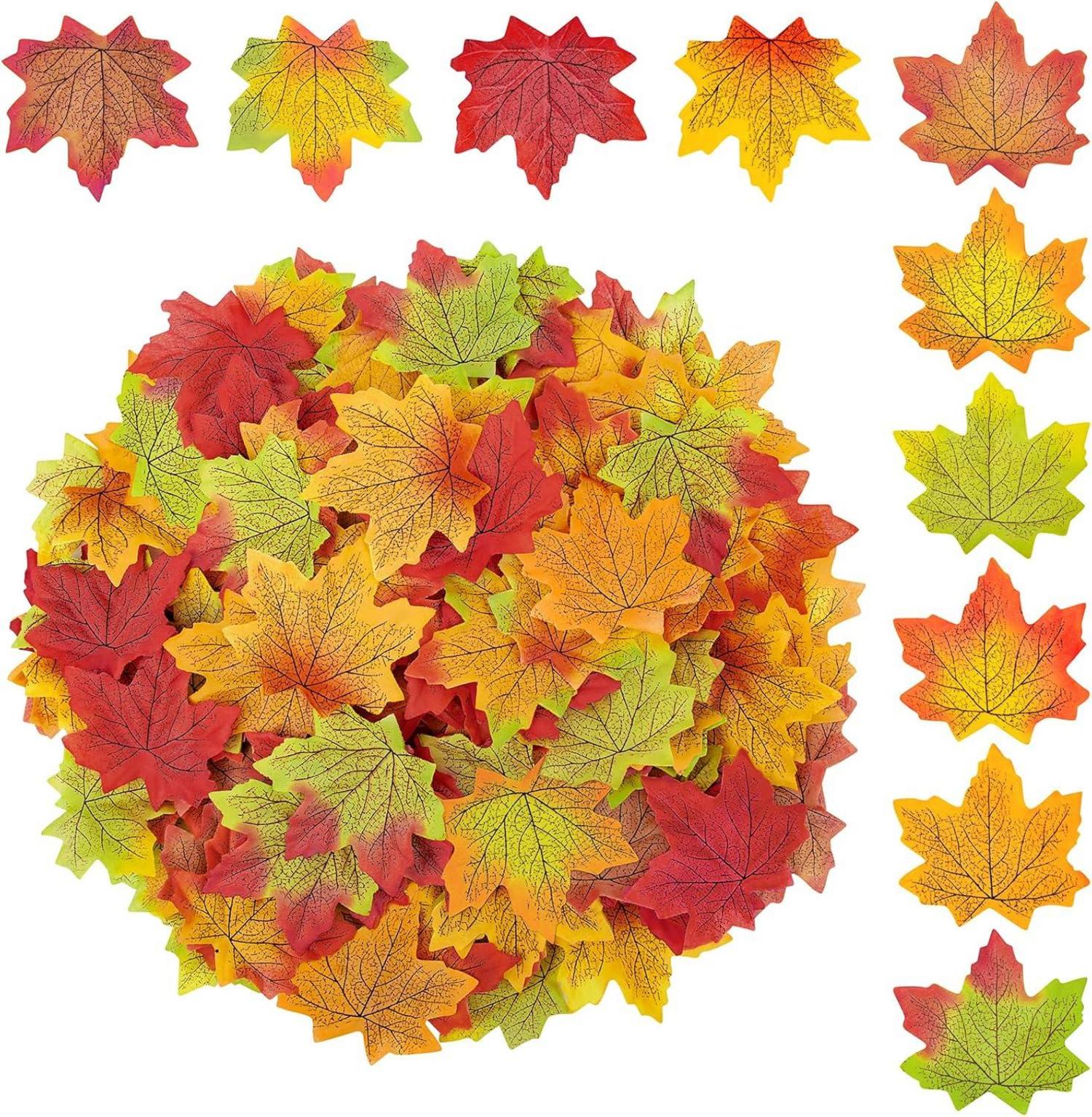 500 Stück Künstliche Ahornblätter Herbstdeko Thanksgiving