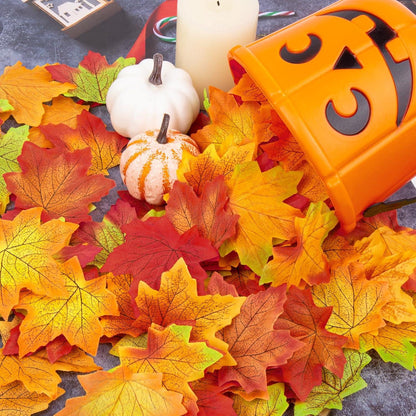500 Stück Künstliche Ahornblätter Herbstdeko Thanksgiving