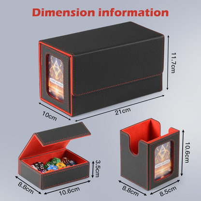 MTG Deck Box Commander Display Premium Magic Deckbox Würfelfach