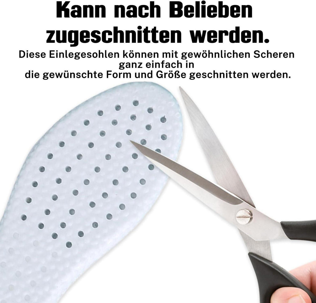 2 Paar Komfort Sport Einlegesohlen Schuhe Dämpfung Atmungsaktiv für