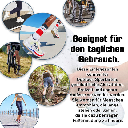 2er Pack Sport Einlegesohlen Schuhe Dämpfung Atmungsaktiv Gr. 40-41