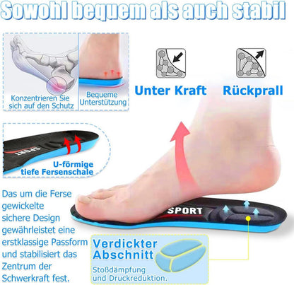 2 Paar Komfort Einlegesohlen für Herren Damen Schuhe 39-41 Memory Foam