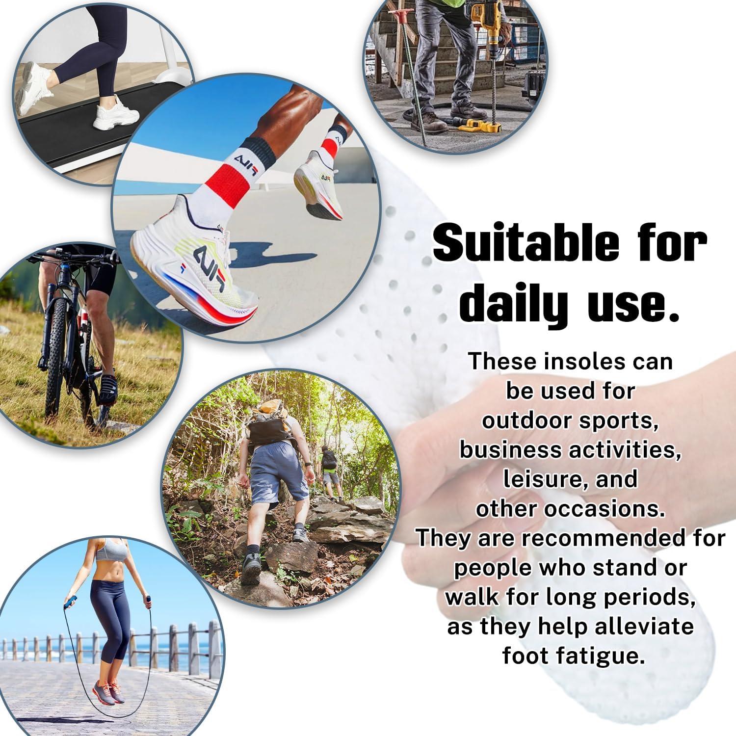 Sport Einlegesohlen Komfort & Dämpfung für Schuhe - Ideal für