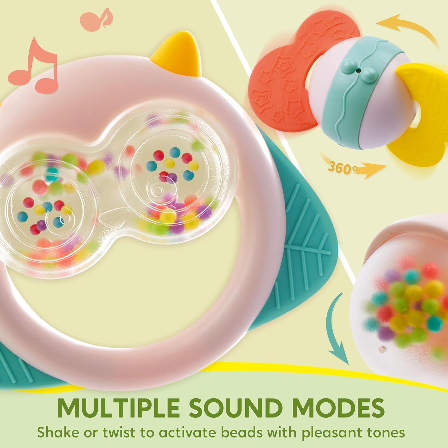 Beißspielzeug Baby Set Rassel Beissring 10pcs Sensorik Spielzeug