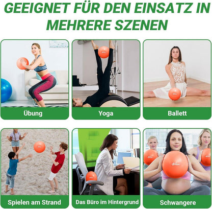 Kleiner Pilates-Ball 25cm Yoga Ball Baby Soft Fitnessball Orange