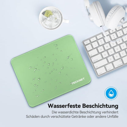 TECKNET Mauspad 280x210 mm Gaming Wasserdicht Rutschfest für PC-Büro Grün