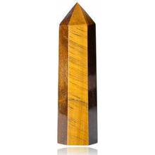 Tigerauge Kristall Turm 9-10cm Schmuckstein Edelstein Energie