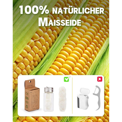 Nachhaltige Zahnseide 2x30m Natur Dental Floss im